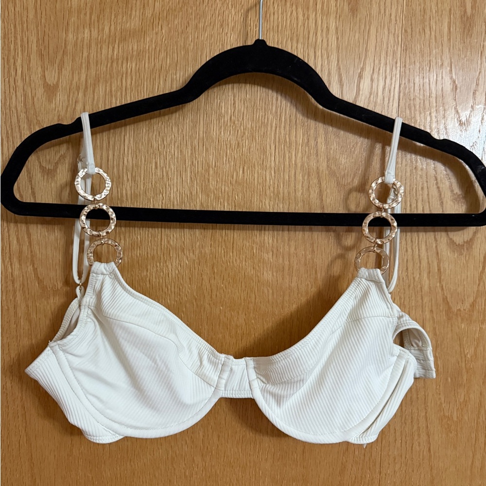 Camila Coelho White Swimsuit Top